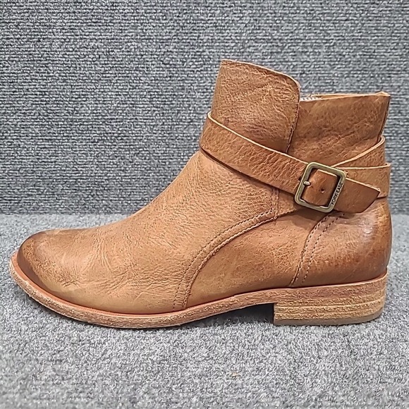 Kork Ease Korks Boots Women's 9 Leather Buckle Bootie Brown  Boho Chic - Picture 7 of 11